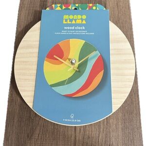 Mondo Llama Ready to Paint Wood Clock